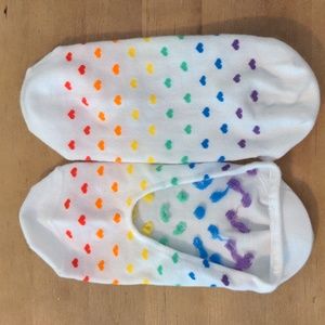 Rainbow heart no show socks 🌈 NWOT